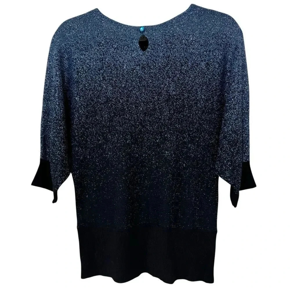 NWT-studio works sparkle ombré light weight sweater size petite small